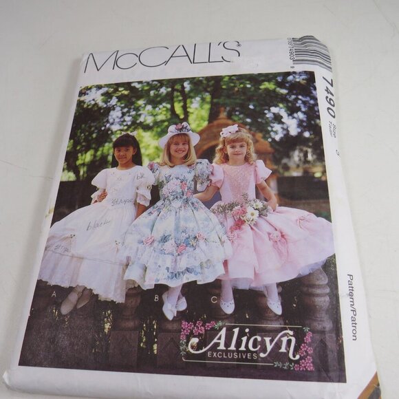McCalls 7490 Clothing Sewing Pattern Formal Dress, Princess Dress Size 5 UNCUT - Picture 2 of 10
